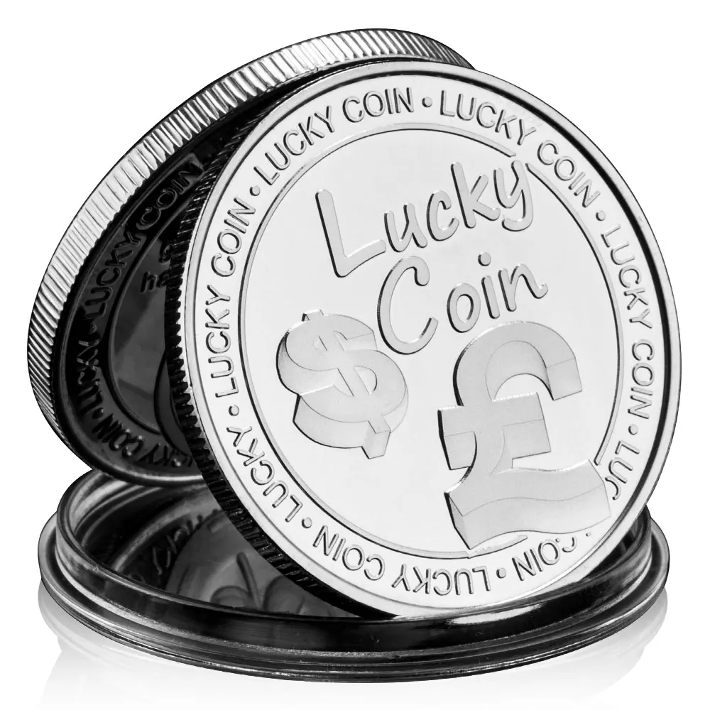Gold Silver Plated Lucky Coin May This Coin Give You Good Luck and All the  Happiness in the World Souvenir Coin Home Decorations