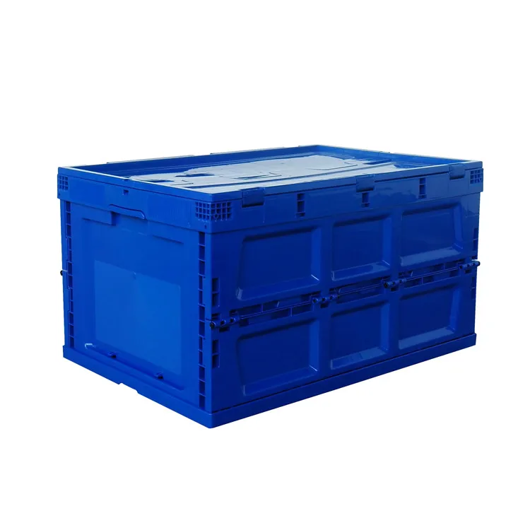 Recycling-kunststoff Fach Lagerung Groß Kisten Box Bins Kisten Klappbare Kunststoff Boxen Mit Zusammen Klappbaren Deckel Kisten