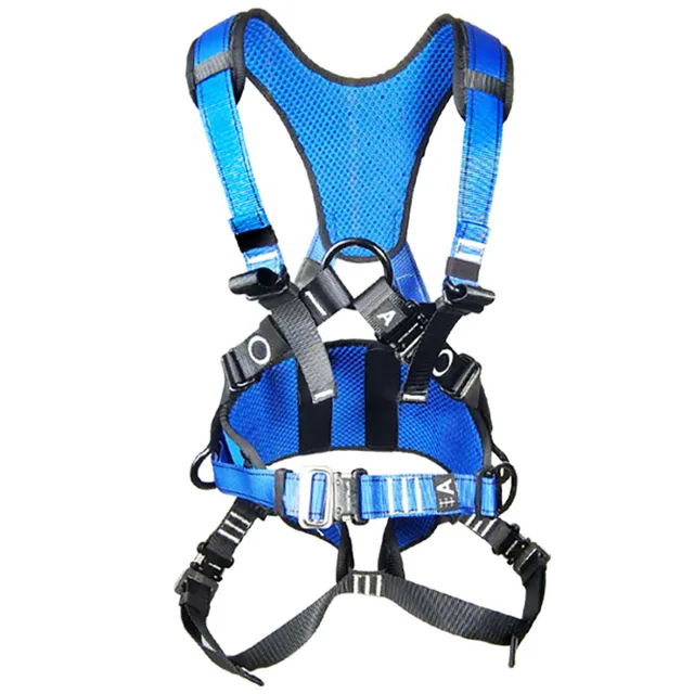 Fall Protection  High-Altitude Work Safety Rope  Adjustable Points Full Body Safety Harness