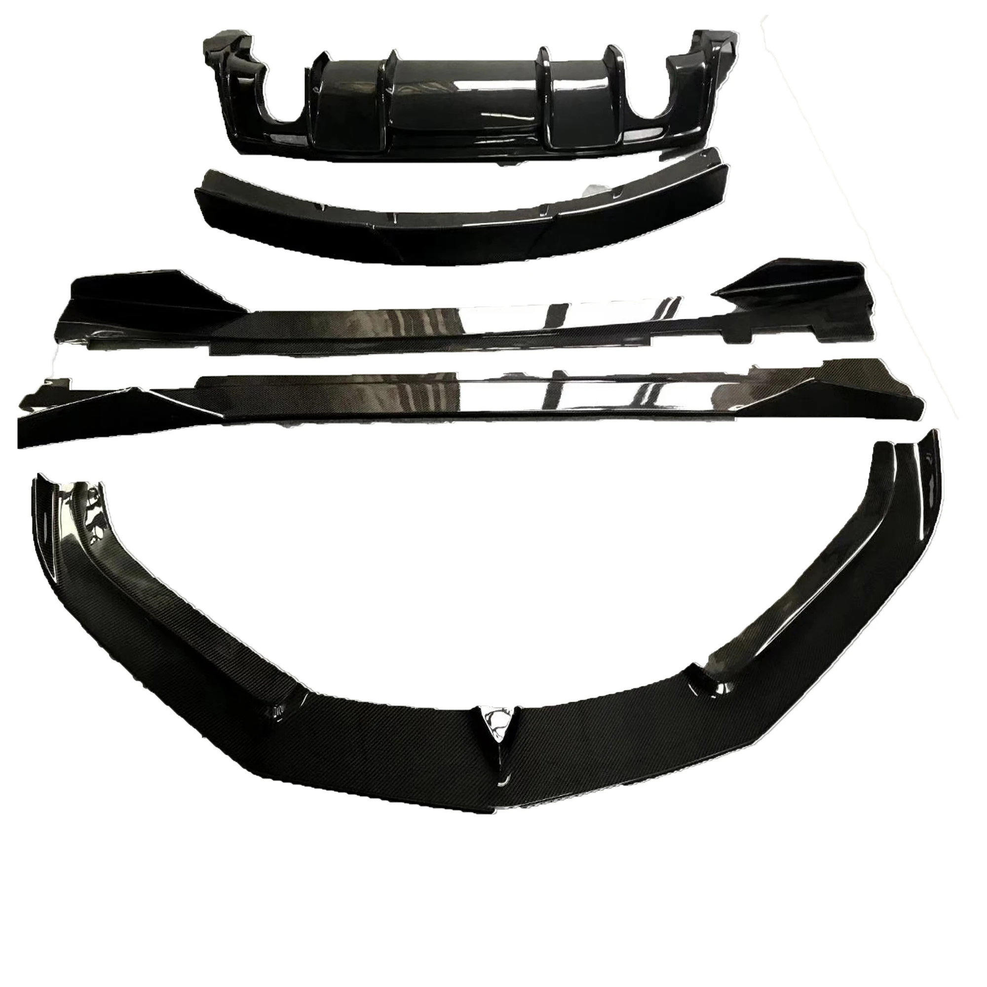 Carbon Fiber Front Lip Side Skirts Rear Diffuser Spoiler Body Kit Suitable For Camaro Gen 6