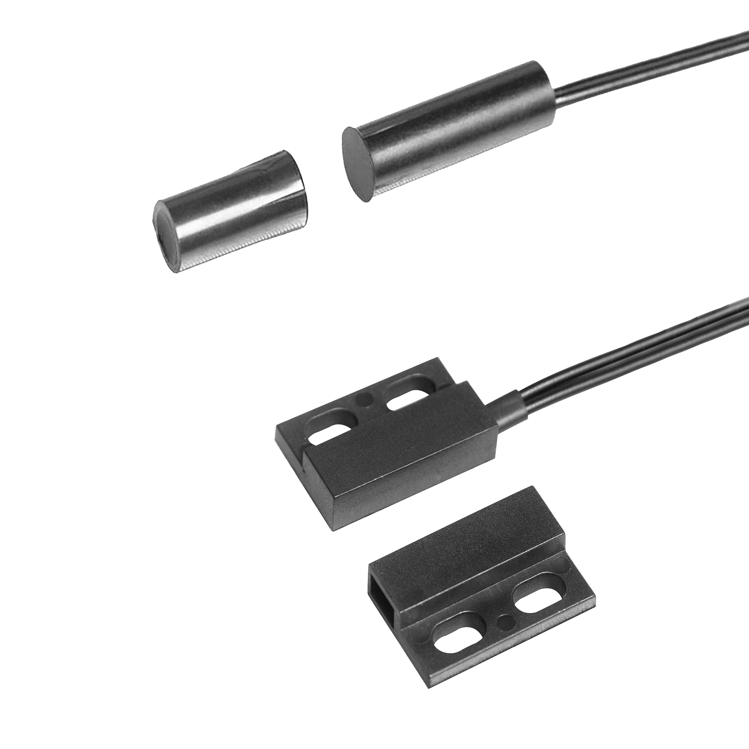 Factory Wired M5 M6 M8 M10 M12 Thread Mount Metal Micro Reed Switch Cylinder Sensor Magnetic Reed Contact Proximity Sensor Cable