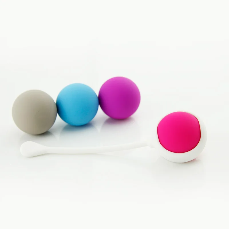 Free Custom Box - Sexual Health High Quality Silicone Waterproof Jiggle Medical Silicone Kegel Exercise Ball