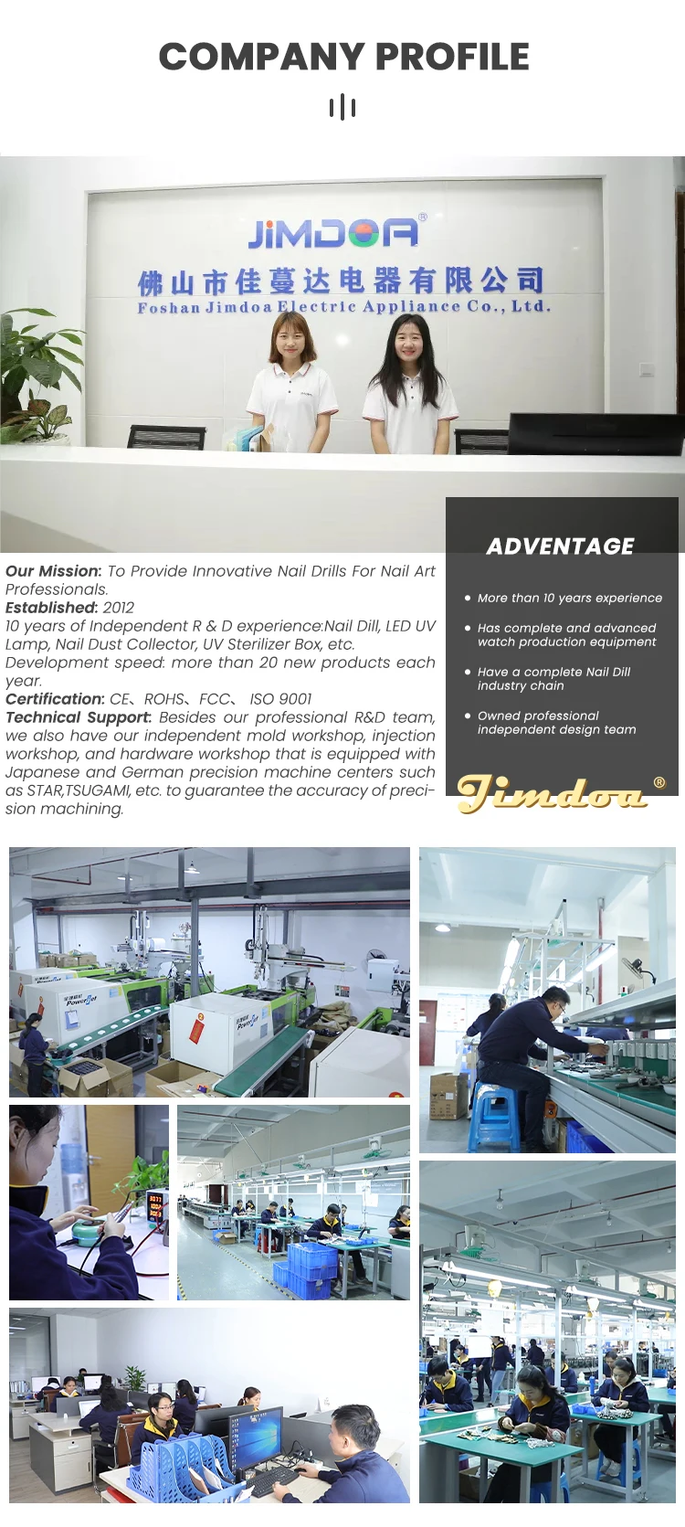 Jimdoa Jmd109s Profession Electric Nail Drill Efile Portable 35000rpm