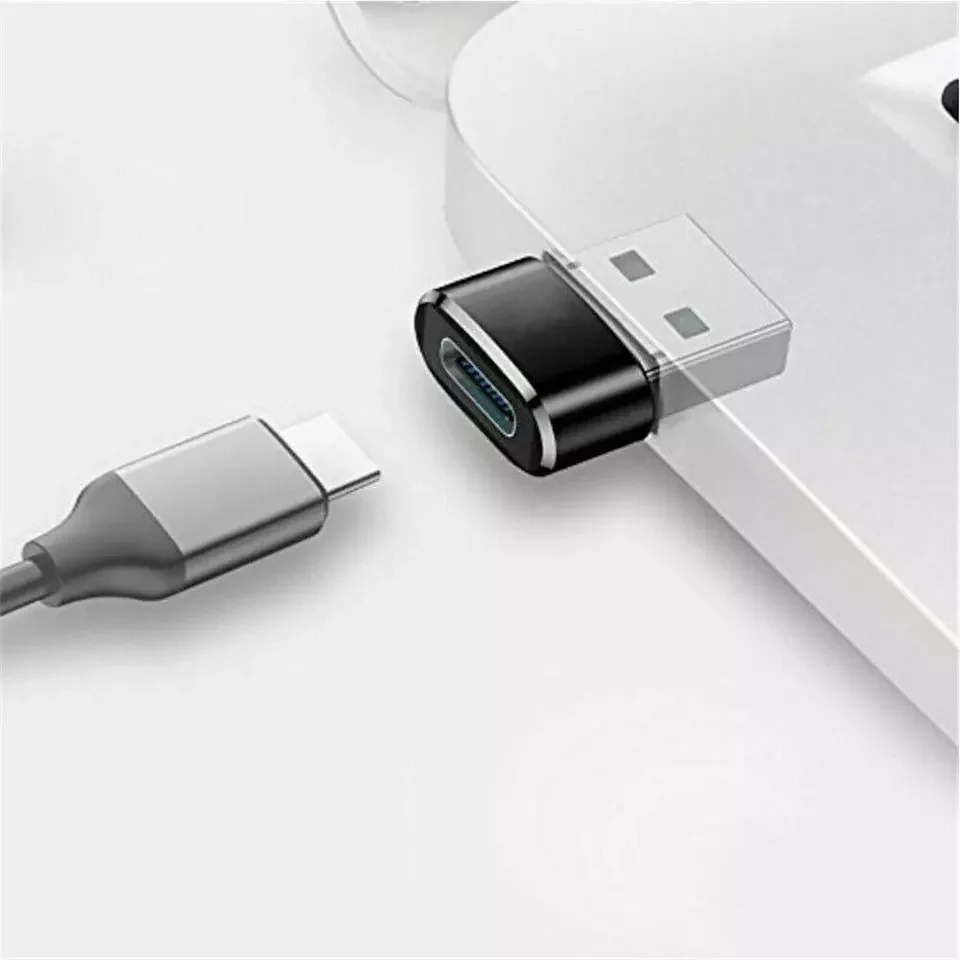 USB tipo C hembra a USB 3,1 macho Adaptador convertidor cargador para Samsung iPhone15