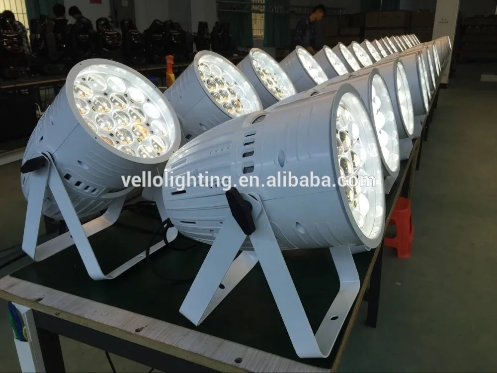 Vello led zoom par 4in1 RGBW renk güç cam ışık kılavuzu par led