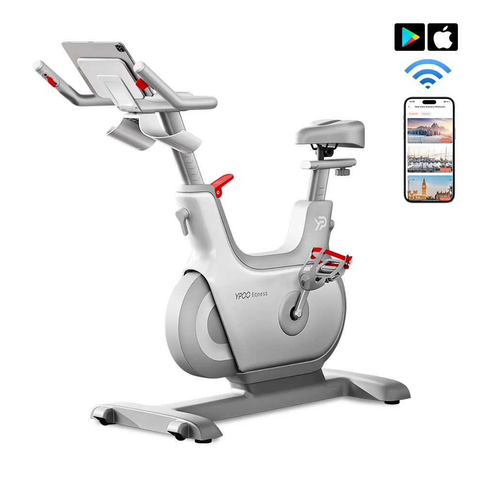 YPOO New Arrival Self Generating Electricity  Magnetic Spinning Bike  Health Fitness Cycling Exercise Spin Bike