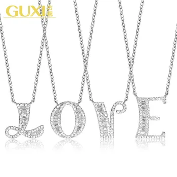 Silver Plated DIY Your Name My Surname 26 English Letters Women's Necklace
