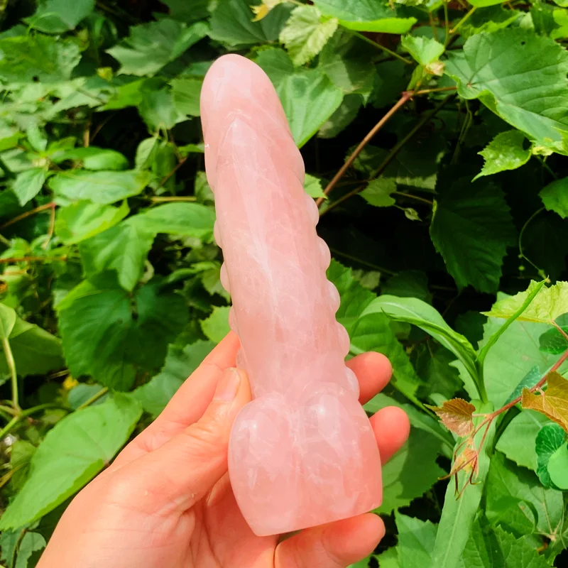 Crystal Realistic Dildo Rose Quartz Penis Yoni Massage Wand Women Sexy Toys Pink Quartz Dildo Wand Crystal Realistic Dildo Rose Quartz Penis Yoni Massage Wand Women Sexy Toys Pink Quartz Dildo Wand