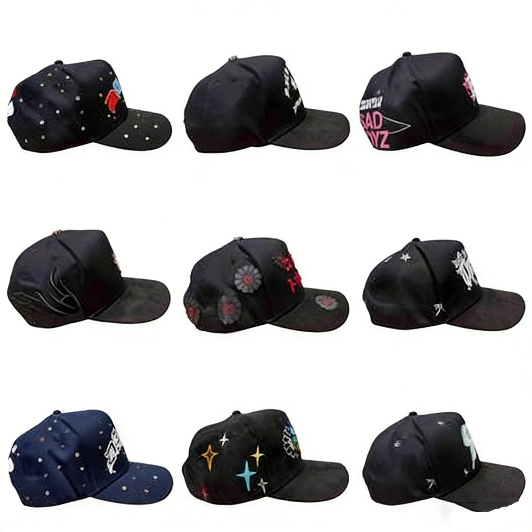 Factory Snapback 5-Panel Flat Brim Hat | 3D Embroidery Logo Unisex Cotton Summer Sports Breathable Fitted Cap for Men & Women