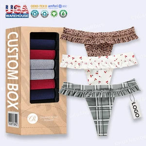 RTS High Quality Women Comfortable Underpants Private Label De Mujer Tanga Underwear Ladies Panties Thong