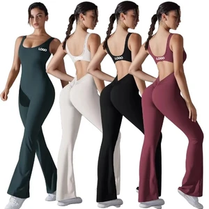 Women's High Waist Yoga Bodysuit - Quick-Dry Butt-Lift Jumpsuit | Fitness & Yoga Wear | Custom Logo Supported