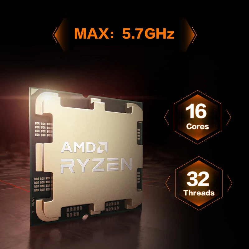 Unleash Extreme Power Newly Boxed AMD Ryzen 9 7950X 3D 16 - Core 32 - Thread AM5 Desktop CPU for Gamers and Pro - Level Creators