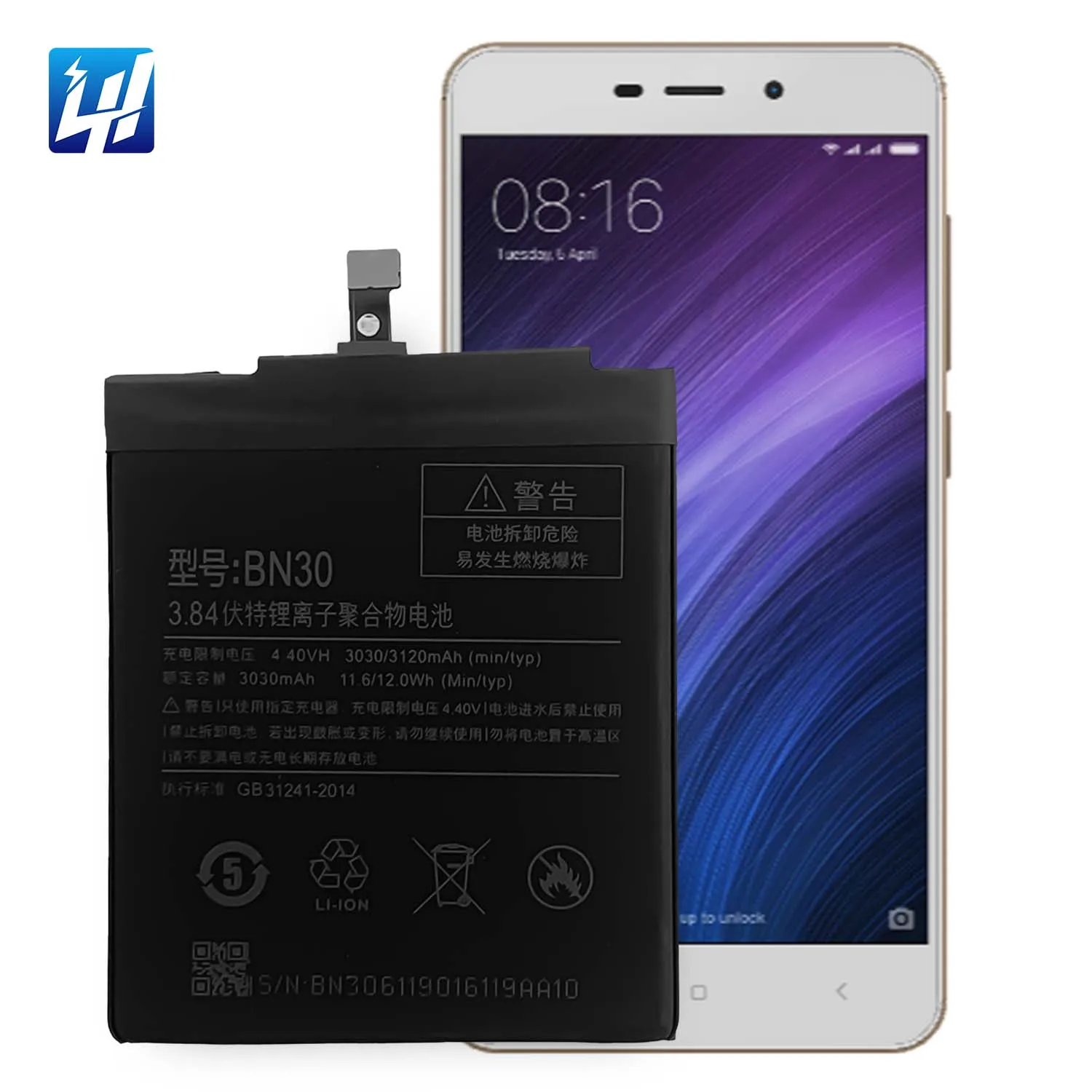 Original Capacity Replacement Phone Battery BN30 for Xiaomi Redmi