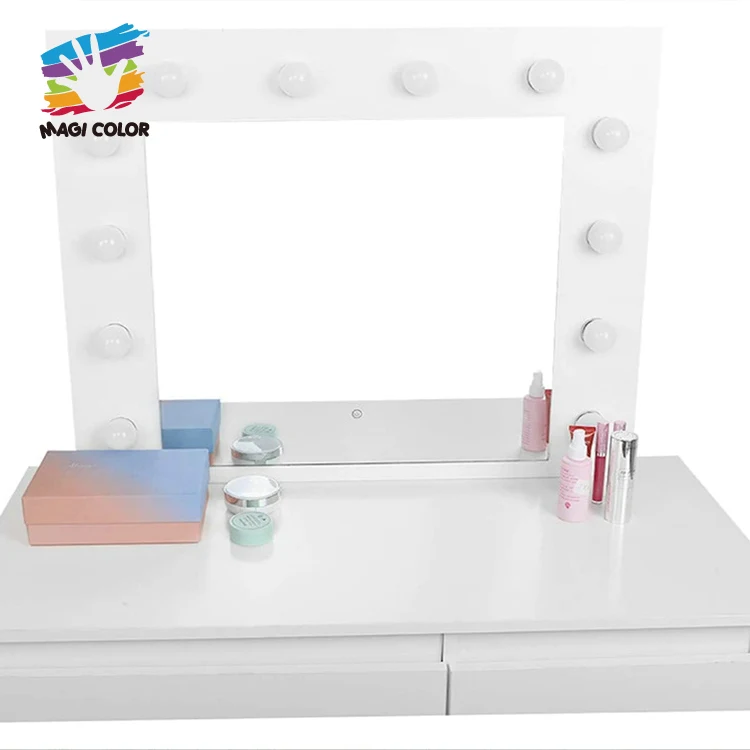 Bedroom Set With Mirror Dresser Modern Contemporary Makeup Dressing Table W08H172