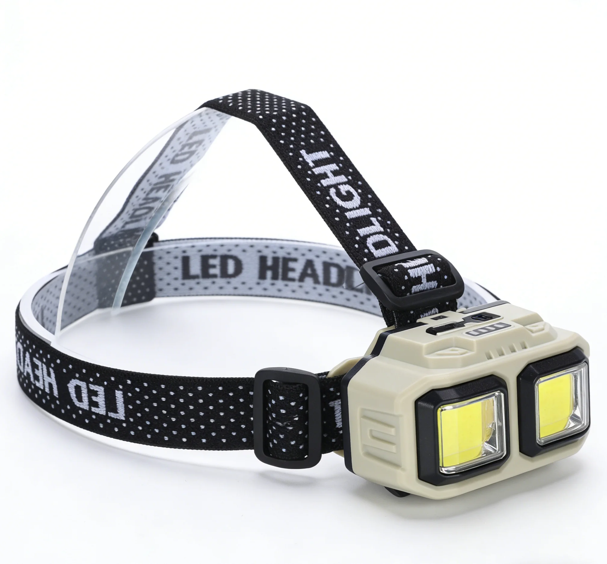 Linterna frontal led impermeable recargable ligera para deporte_voghion.com
