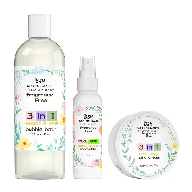 Baby Skin Care Gift Set Baby Skincare Bath Time Essentials Shampoo Bath  Moistutre Lotion Cream Hydrating Nourishing