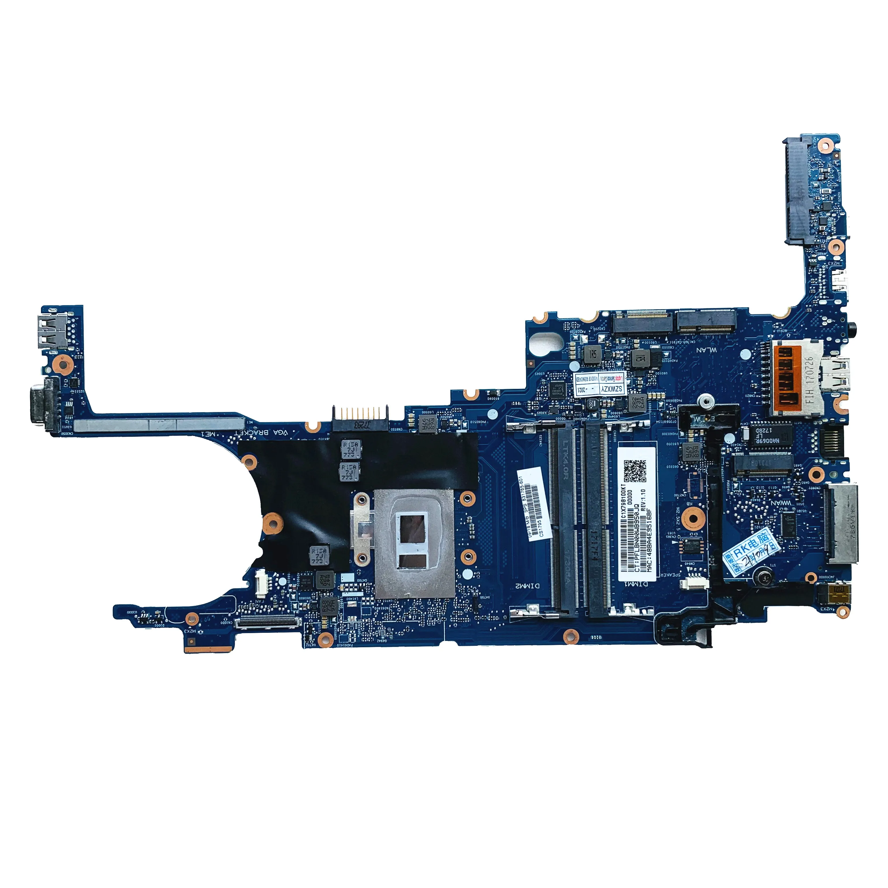 HP 820 G3 Laptop Motherboard 831765-001 with Intel i7-6600U CPU