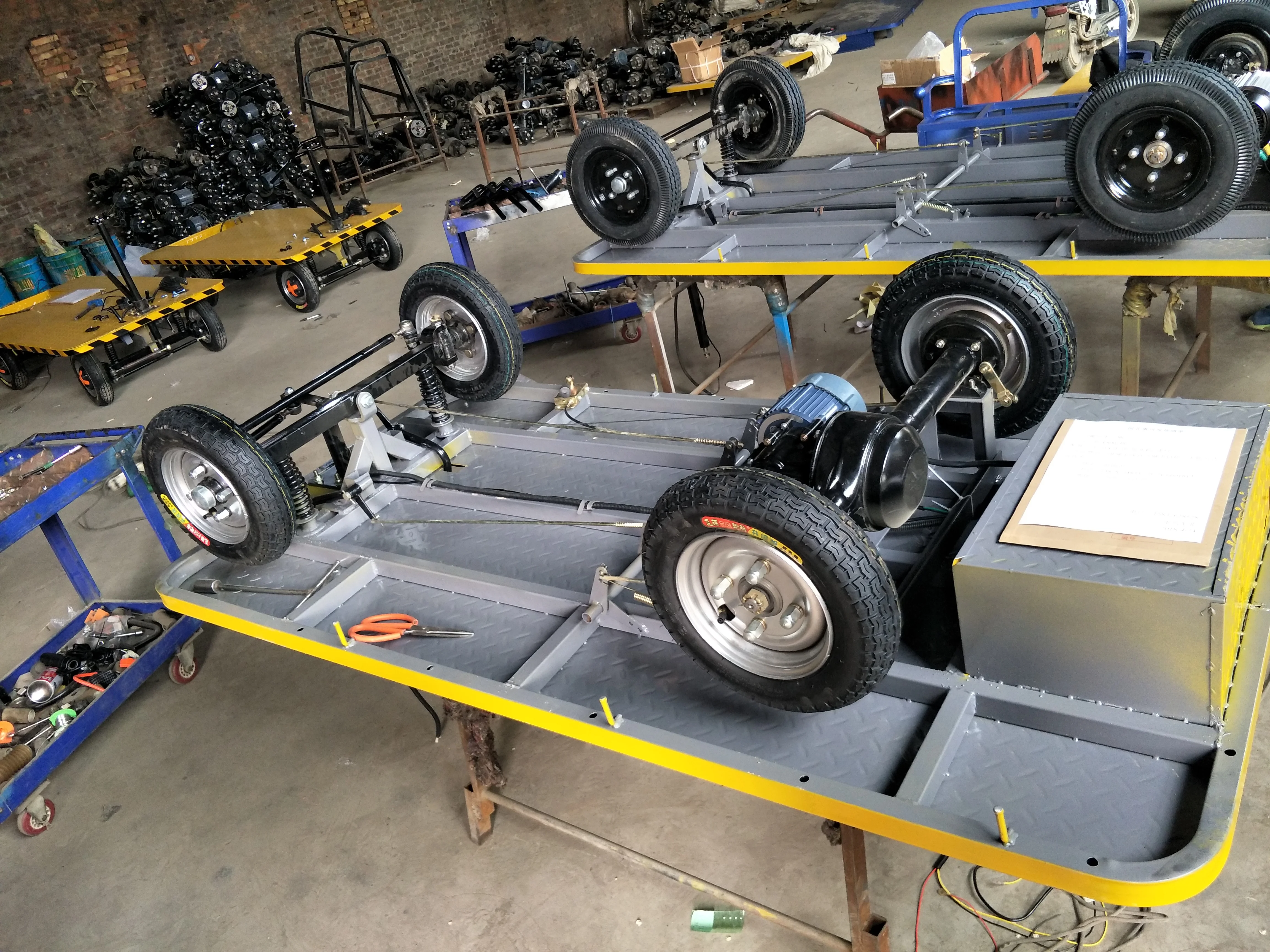 1000kg Loading Capacity Electric Cart Platform Trolley