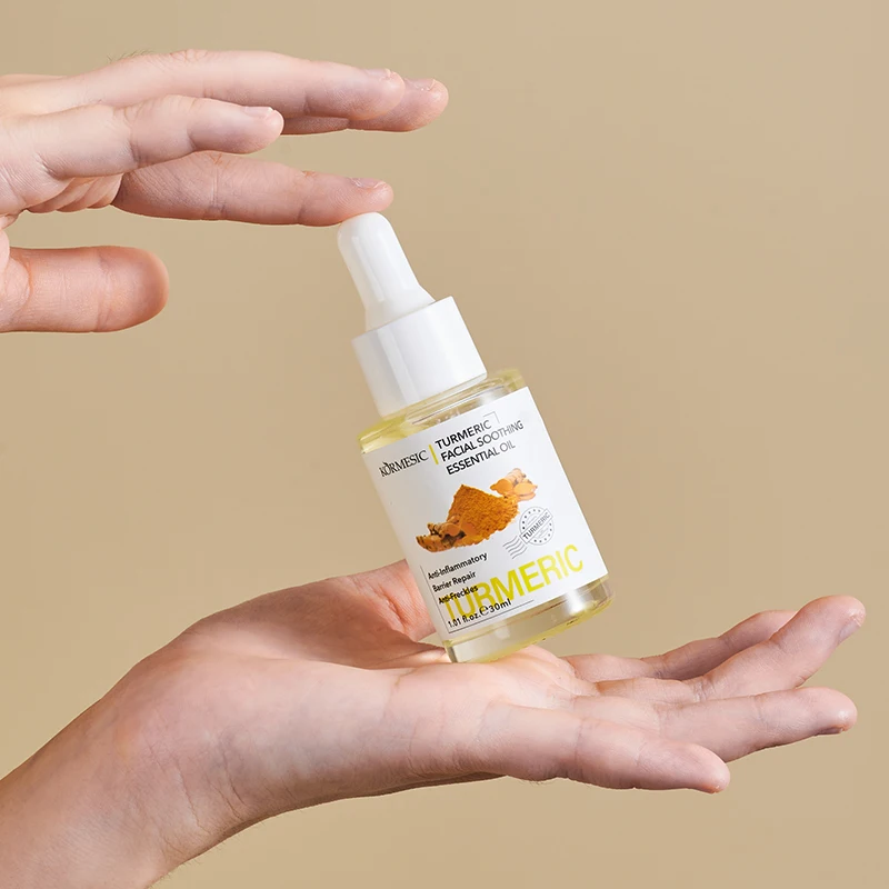 KORMEISC OEM ODM Anti-Inflammatory Anti-Aging Whitening Barrier-Repair Anti-Freckles Turmeric Facial Soothing Essential Oil