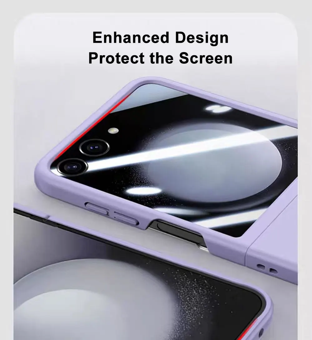 Pc Phone Case For Samsung Galaxy Z Flip5 Flip4 Flip3 5G Flip Skin Friendly High Quality Fold Luggage Mobile Cases SJK123 Laudtec details