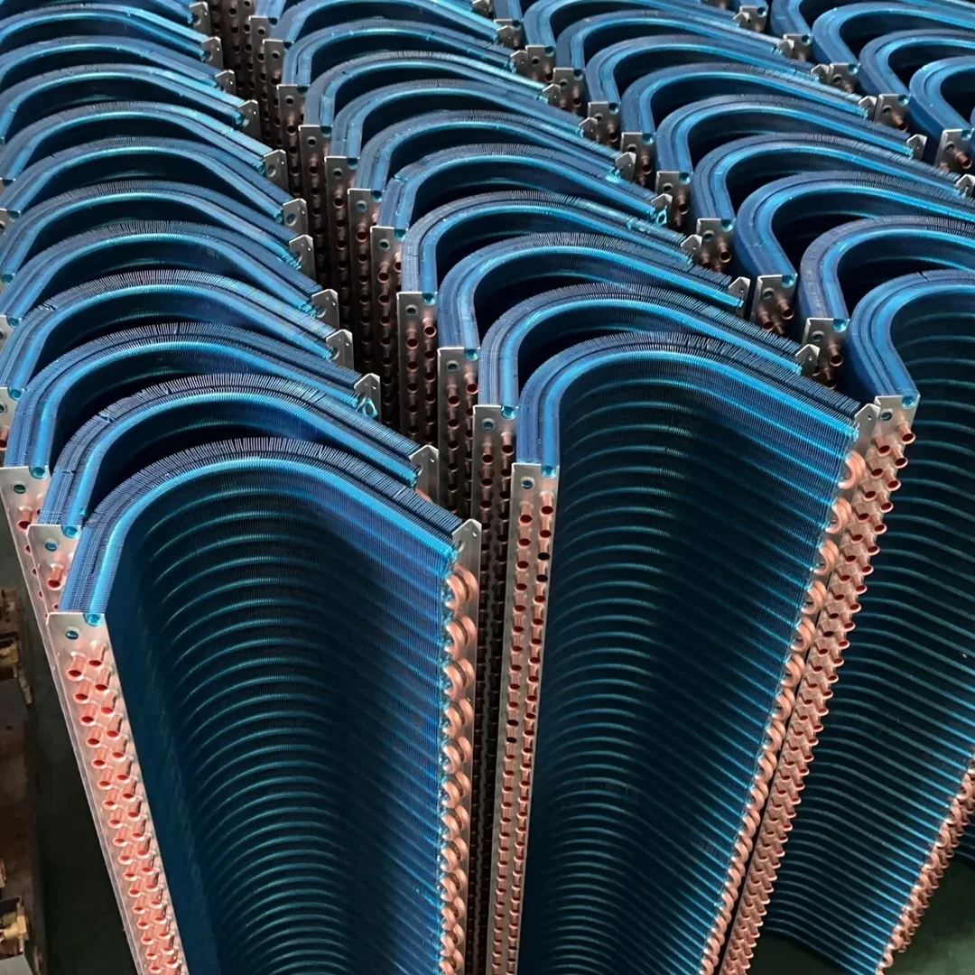 U/2D Customized U-Shaped Fin Tube Heat exchanger evaporator for refrigeration air-conditioner