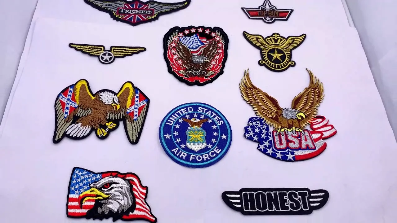 Fashion Oem Design Embroidered Woven Patch Indian Personality Badge