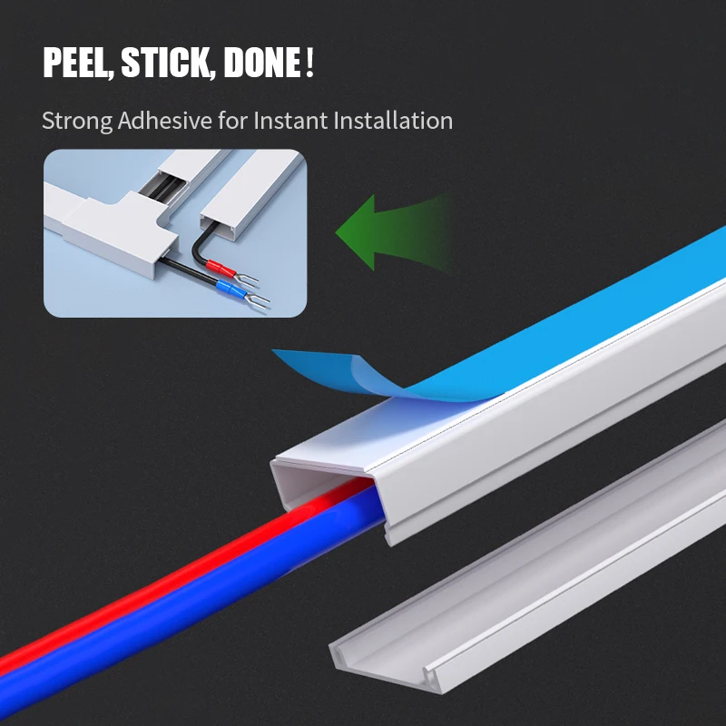 PVC Electrical Insulation Network Wire Organizer Cable Tary Pvc Cable Trunking Flexible PVC Wiring Duct Cable Trunking for Floor