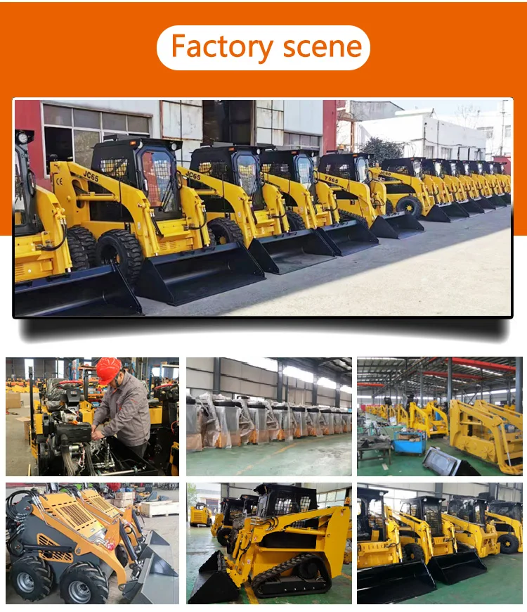 Factory Direct High Quality Epa Euro 5 Small Skid Steer Loader Yc380