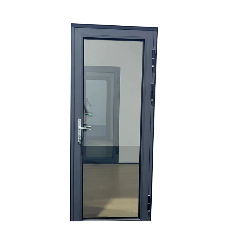 Modern Design Aluminum Front French Doors Double Exterior Impact Hurricane Door by Manufacturer Finished Manual Opening Method