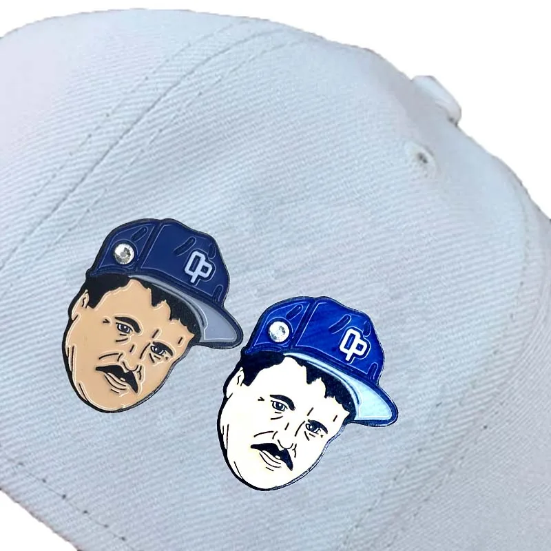 Custom Wholesale Hot Sale Blue Chapo Hat Pins Soft Enamel Frame Pins