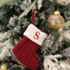 Knitted ds red-letter socks-size s
