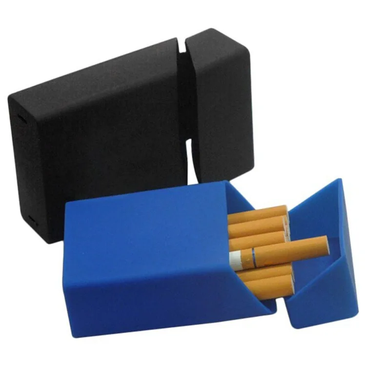 rubber cigarette Custom Silicon Empty Cigarette Holder Rubber Tobacco Pack Box Cover Smoke  Case