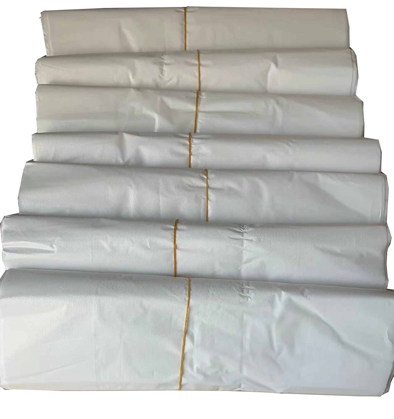 High Quality White Thank You Smile Face Transparent Plastic Vest Handle