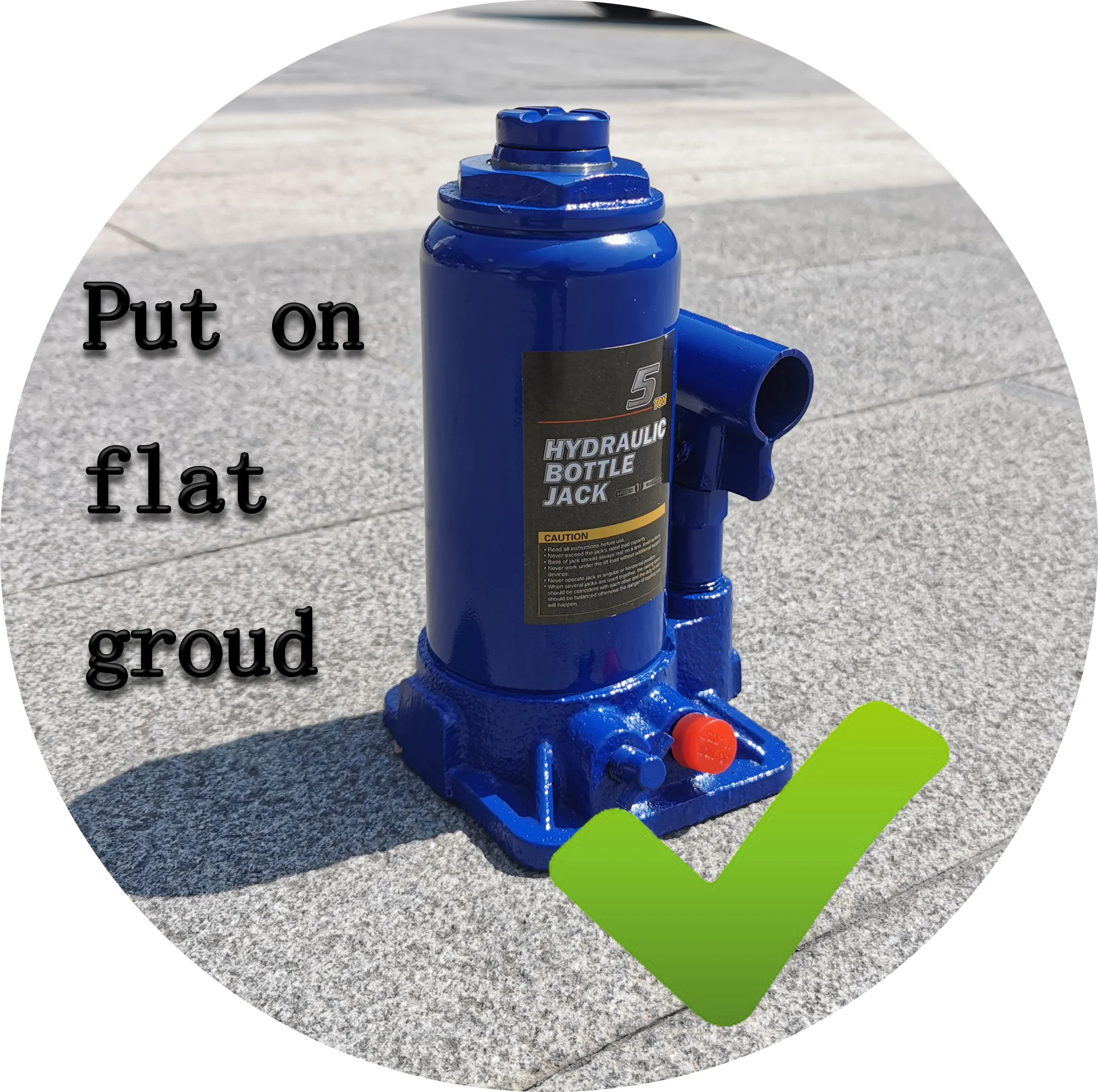 12 Ton Capacity Side Pump Bottle Jack Standard Hydraulic Bottle Jack