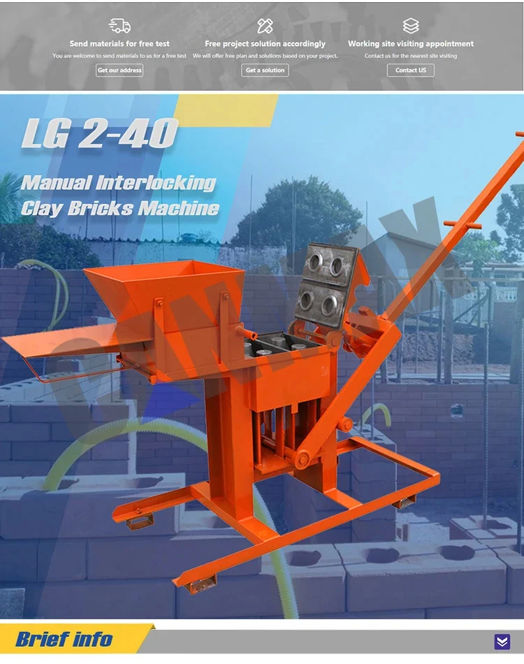 Manual Interlocking Soil Clay Brick Making Machine in South Africa ...