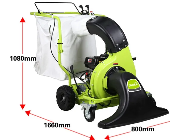 Straight-moving Cigarette Butt Cleaning Equipment Park Leaf Sweeper Fuel  Type Leaf Suction Machine