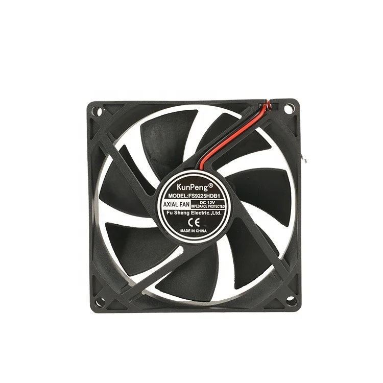 Fireproof dc fan high speed 90x90x25 9025 or 9225 12V led fan for show light sleeve bearing axial flow fan