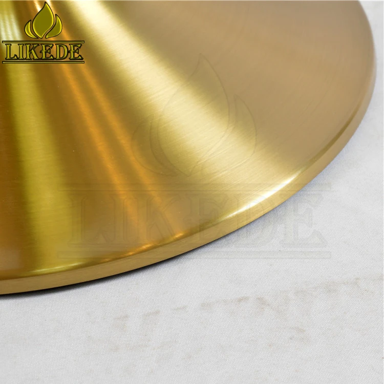 Hot Sale Brushed Gold SS304 Stainless Steel Table Base Elegant Furniture Legs for Bar Tables