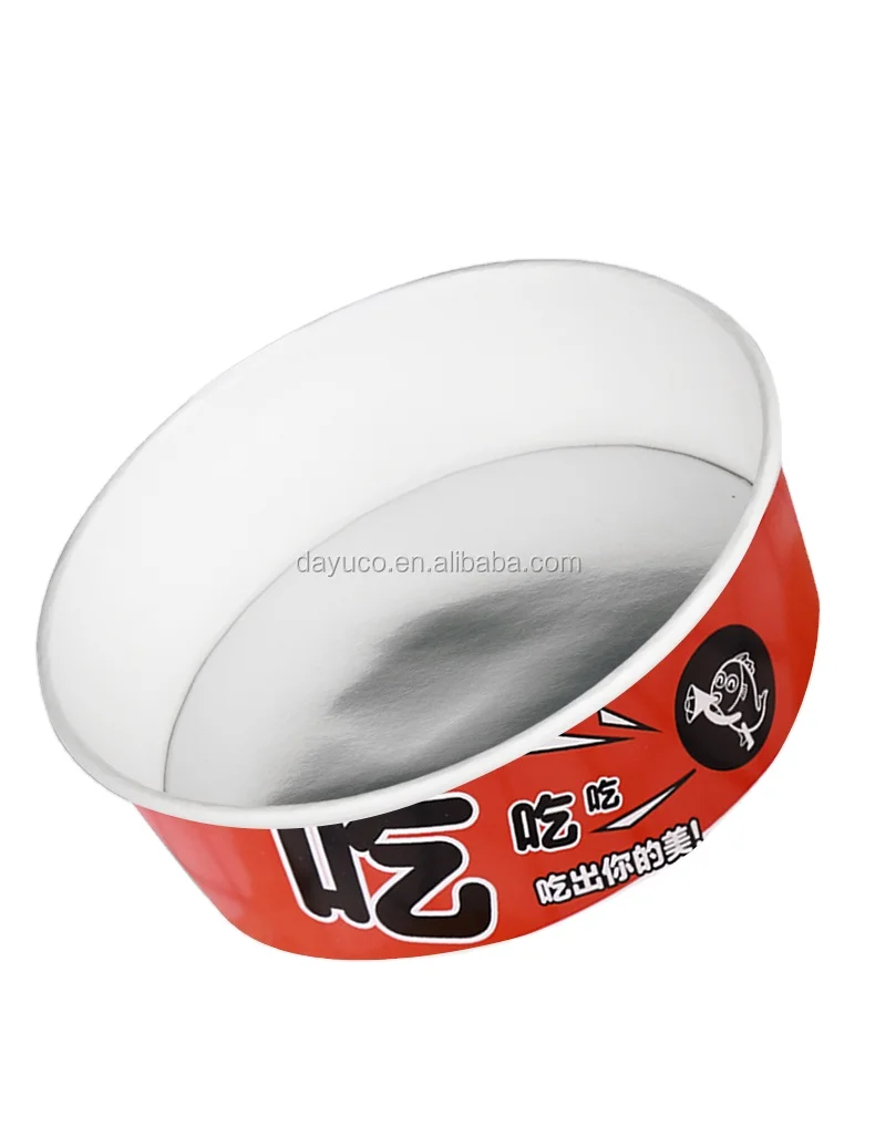 Korean Customized Heatable Induction Cooker Paper Bowl for Noodle Soup Cups Food Packaging Containers