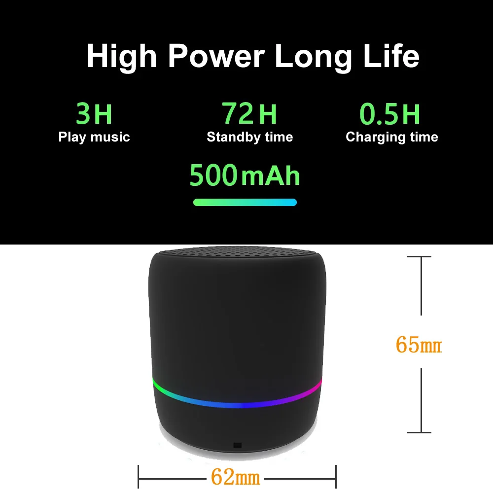 Mini Portable Macaron Bluetooth Speaker Customized Logo Wireless Speaker for iPhone 14 Huawei for Mate 50