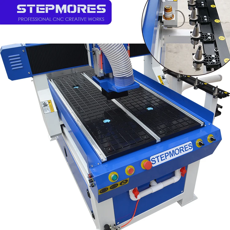 CNC Router 6090ATC Wood Router Auto Tool Change 2.2kW 3kW Spindle Water Cooling Milling Carving Machine