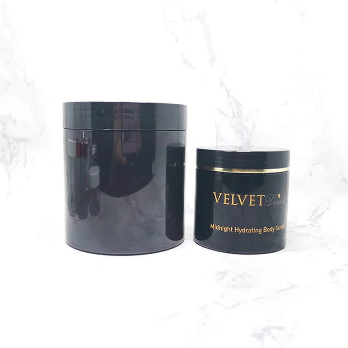 Hair care gel beeswax pomade container 150ml black plastic hair grease jars