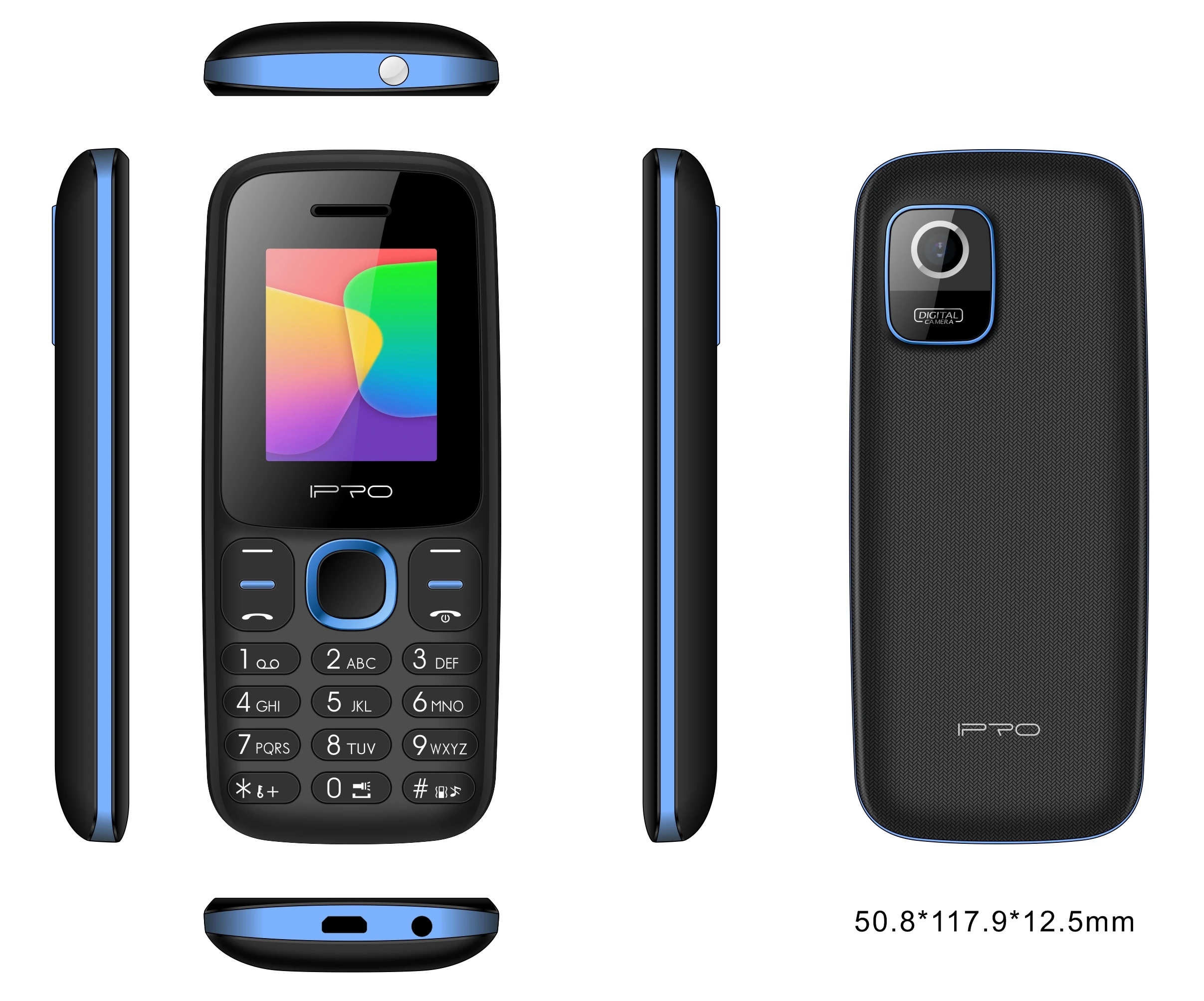 Cheap IPRO A7 Mini Dual SIM Mobile Phones 2G Feature Phone
