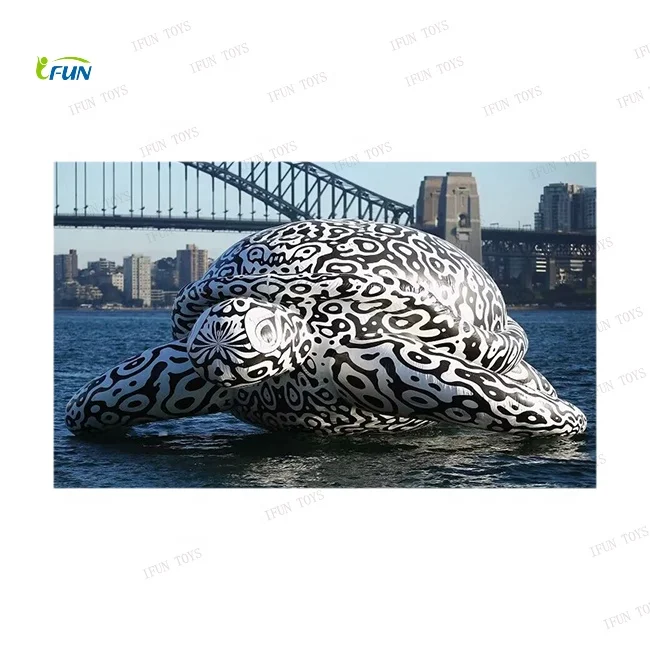 Giant Realistic Inflatable Turtle / Tortoise in the Lake or Land for Aquarium Themed Party Advertising
