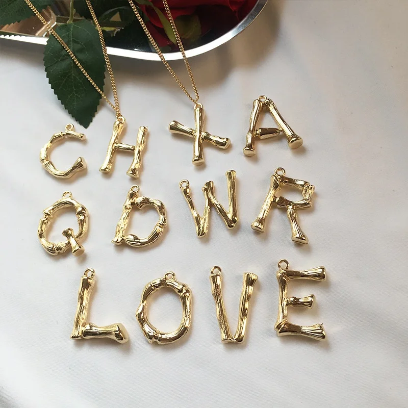 Simple Bamboo Joint 26 Letter Custom 