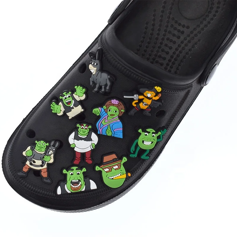 Jibbitz charm shrek unico - Branco