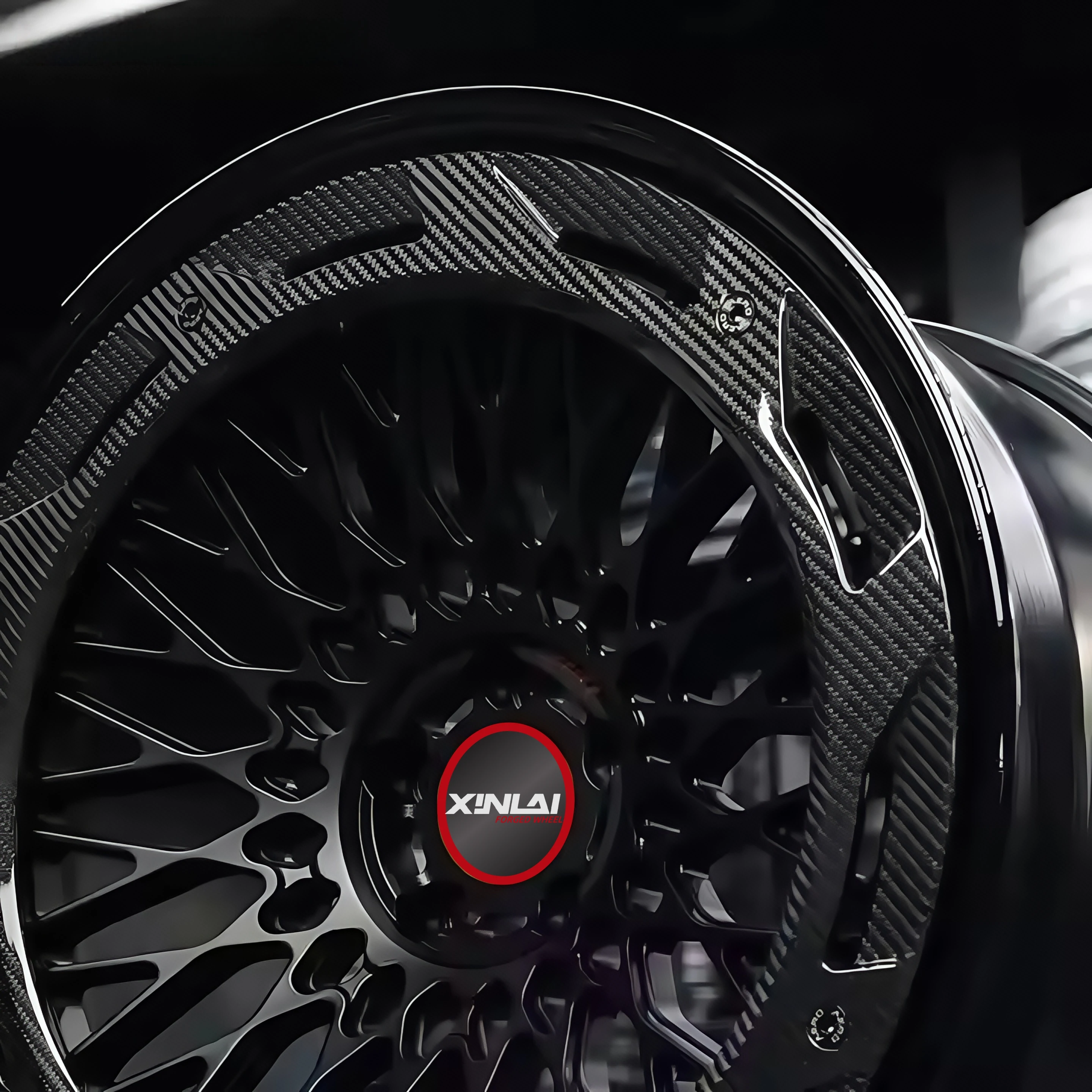 XINLAI Custom Deep Concave Chrome Plating Carbon Fiber 5x112/114.3/120 19-22Inch Forged Alloy Racing Deep Concave Car Wheel - Image 5