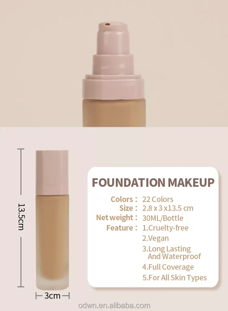 Бесплатный образец полноразмерная матовая основа для макияжа с фирменным