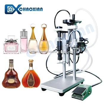 Cheap Small Tabletop Fragrance Perfume Glass Bottle Filler Vacuum Cosmetics Beverage Bottle Wine Filling Machine