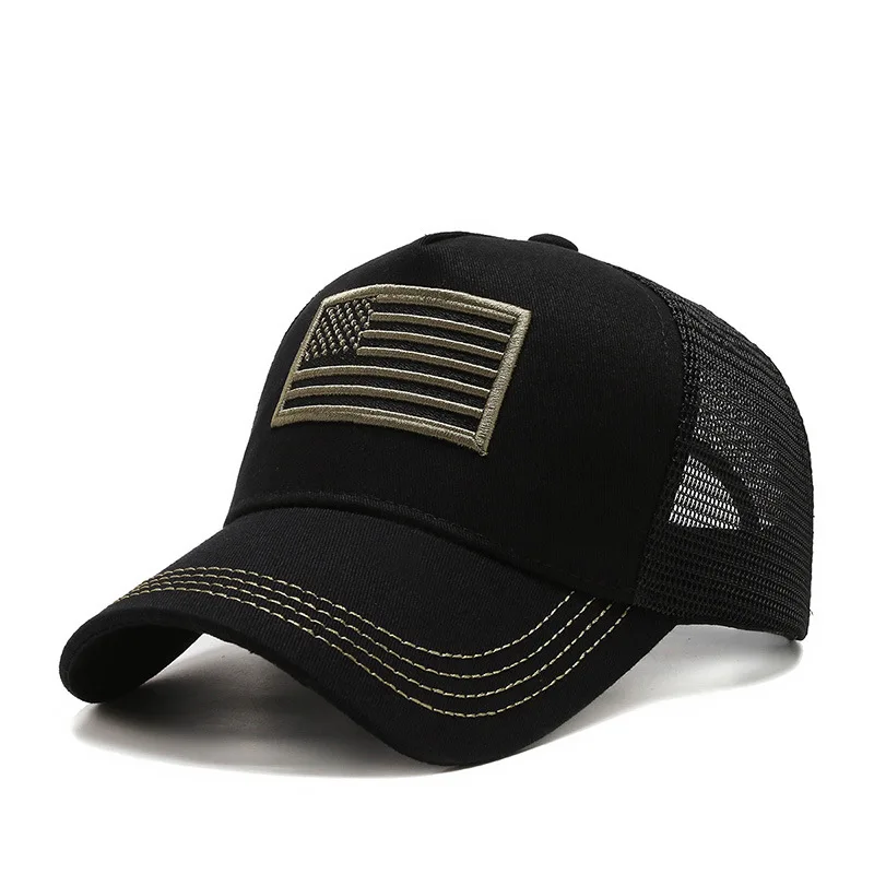 women's camo american flag hat